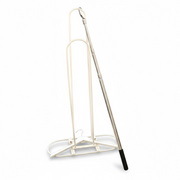 1 hanger catcher and 1 hanger stand in white
