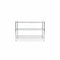 SuperSellerS TUBO three-tier chrome wire shelving unit with adjustable shelves for retail display and storage