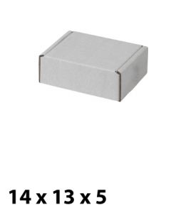Hvid papkasse (H 5 cm.)
