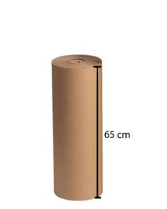 Pakkepapir B 65 cm. - Brun - 350 meter - Kraftig