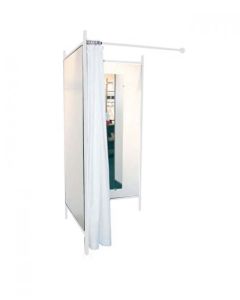 2-sided changing room - White frame