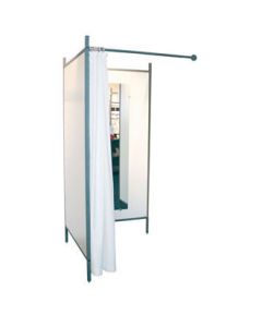 2-sided changing room - Titanium frame
