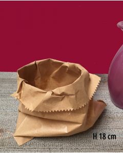 Brown Paper Bags - H 18 cm.