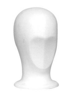Unisex Polystyrene Mannequin Head