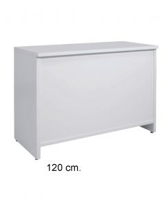 Enclosed shop counter - White