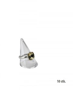 Ring Cones - Clear Acrylic - H 4 cm.