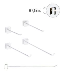 Hooks f/ 12 mm rail - White