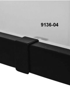 Shelf bracket f/ d-rail - Black