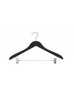 Coat Hanger w/ Pegs - Black Velvet 