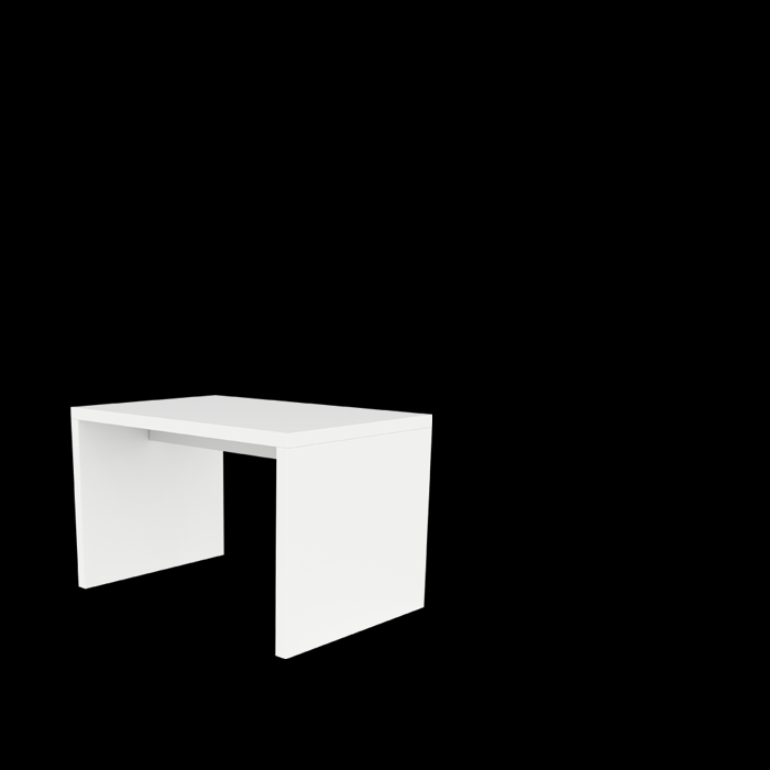 Oplægsbord 100 x 60 x H45 cm - Hvid