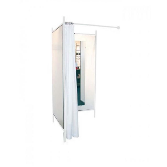 2-sided changing room - White frame