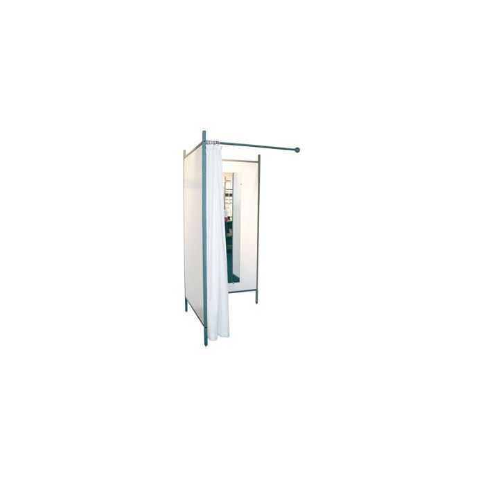 2-sided changing room - Titanium frame