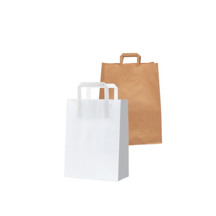 Paper Carrier Bags - 200 pcs. - H 29 cm. 