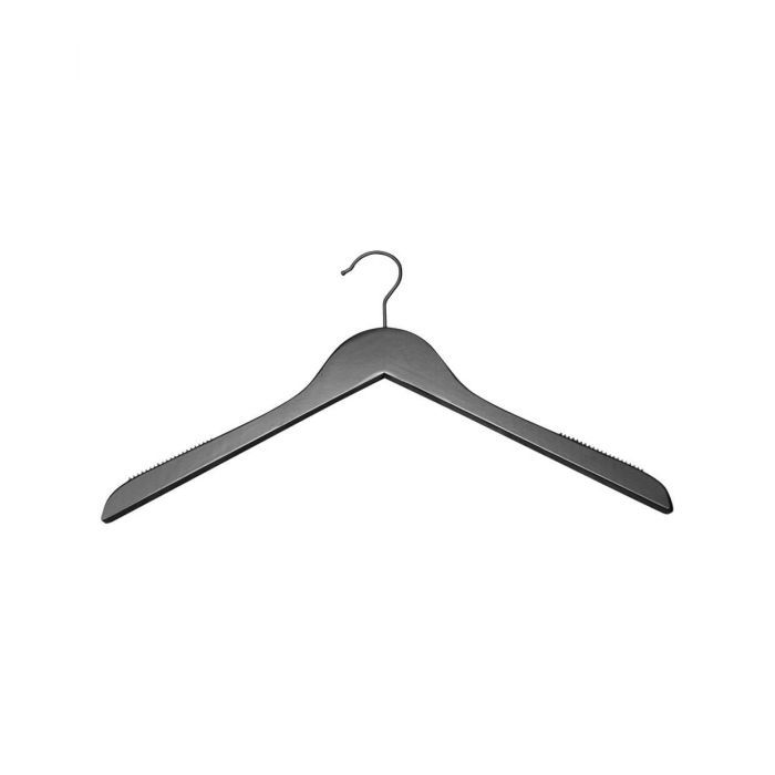 Wooden coat hangers - Flat - Matt black