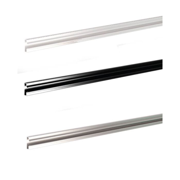 Aluminium inserts for slatwall - with a length of 120 cm.