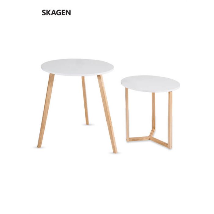 Round tables (2 pcs.) - Skagen