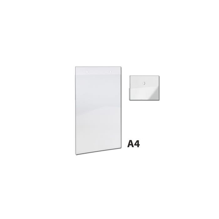 A4 card holder in clear acrylic