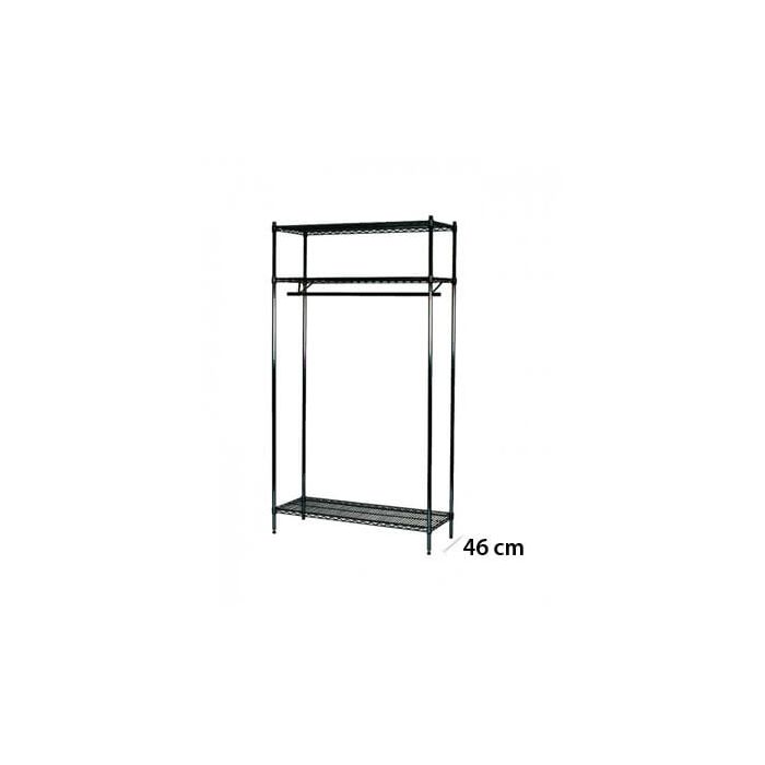 Black Tubo Wire cloakroom D 46 cm.