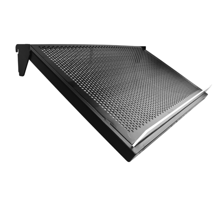 Sloping metal shelf (91 x 37 cm.) - Black