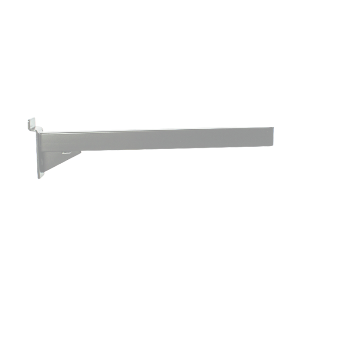 Straight shelf brakcet f/ slatwall -35 cm. - Chrome