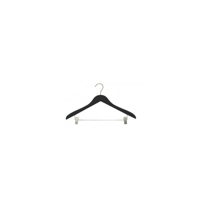 Coat Hanger w/ Pegs - Black Velvet 