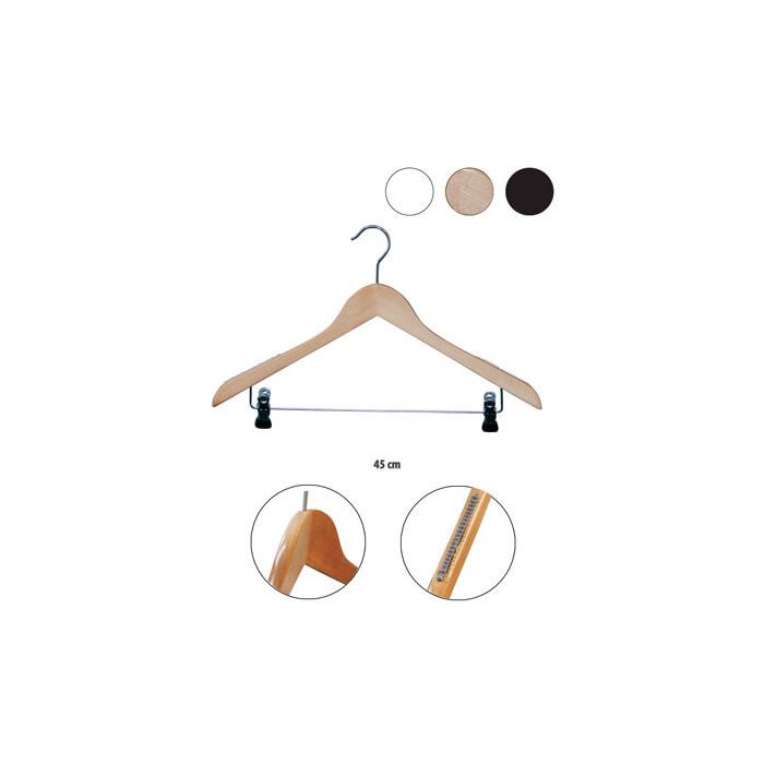 Wooden wishbone hangers with pegs