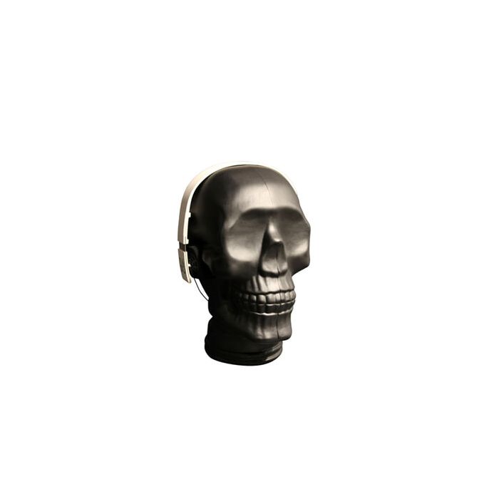 Matt black glass skull